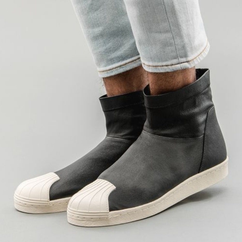 Adidas × Rick Owens Superstar Black Ankle Boots